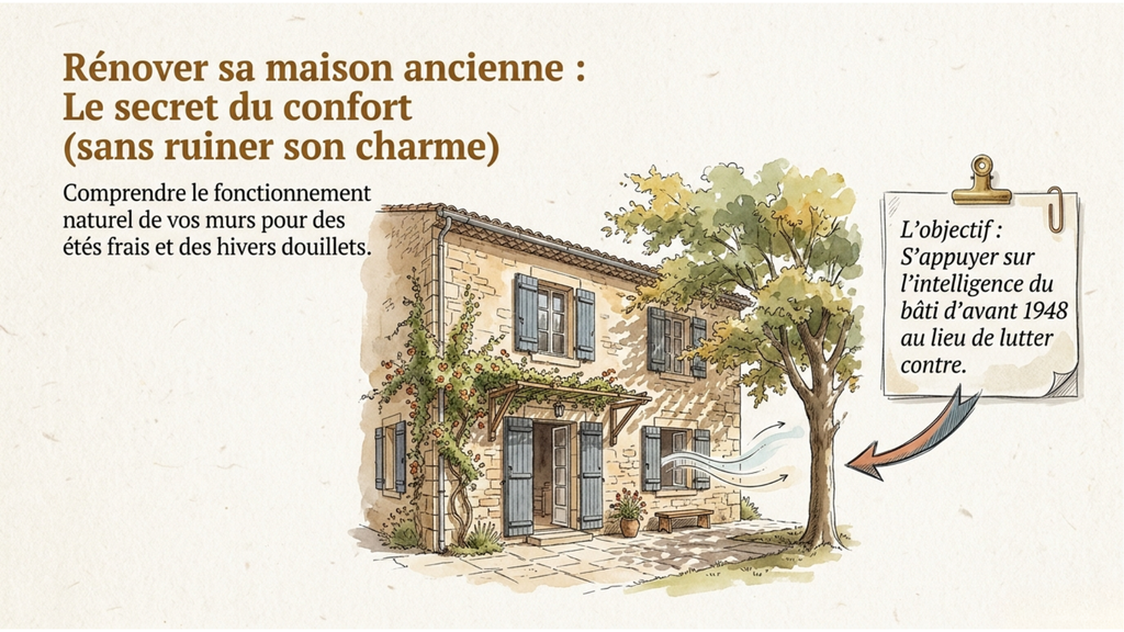Rénover sa maison ancienne, le secret du confort sans ruiner son charme
