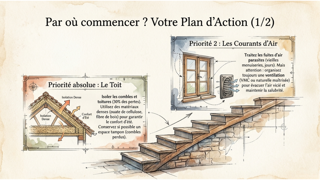 Illustration du plan d'action de rénovation phase 1 et 2